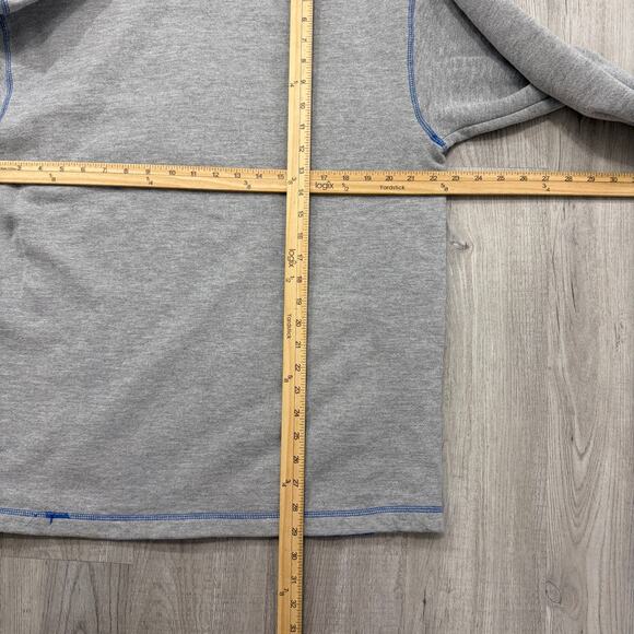 Vintage Detroit Lions Hoodie Men's Large Gray 90s NFL Football Honolulu Blue - Picture 10 of 11